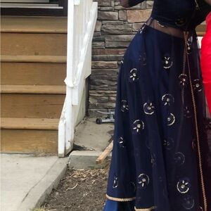 Elegant Navy Blue Skirt